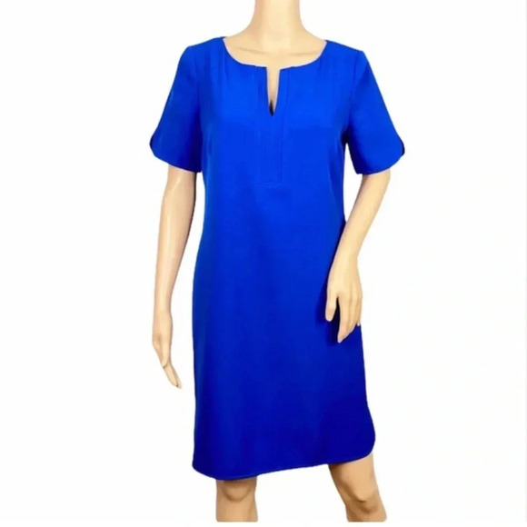 Adrianna Papell royal blue women’s midi dress size 4 - Picture 2 of 6